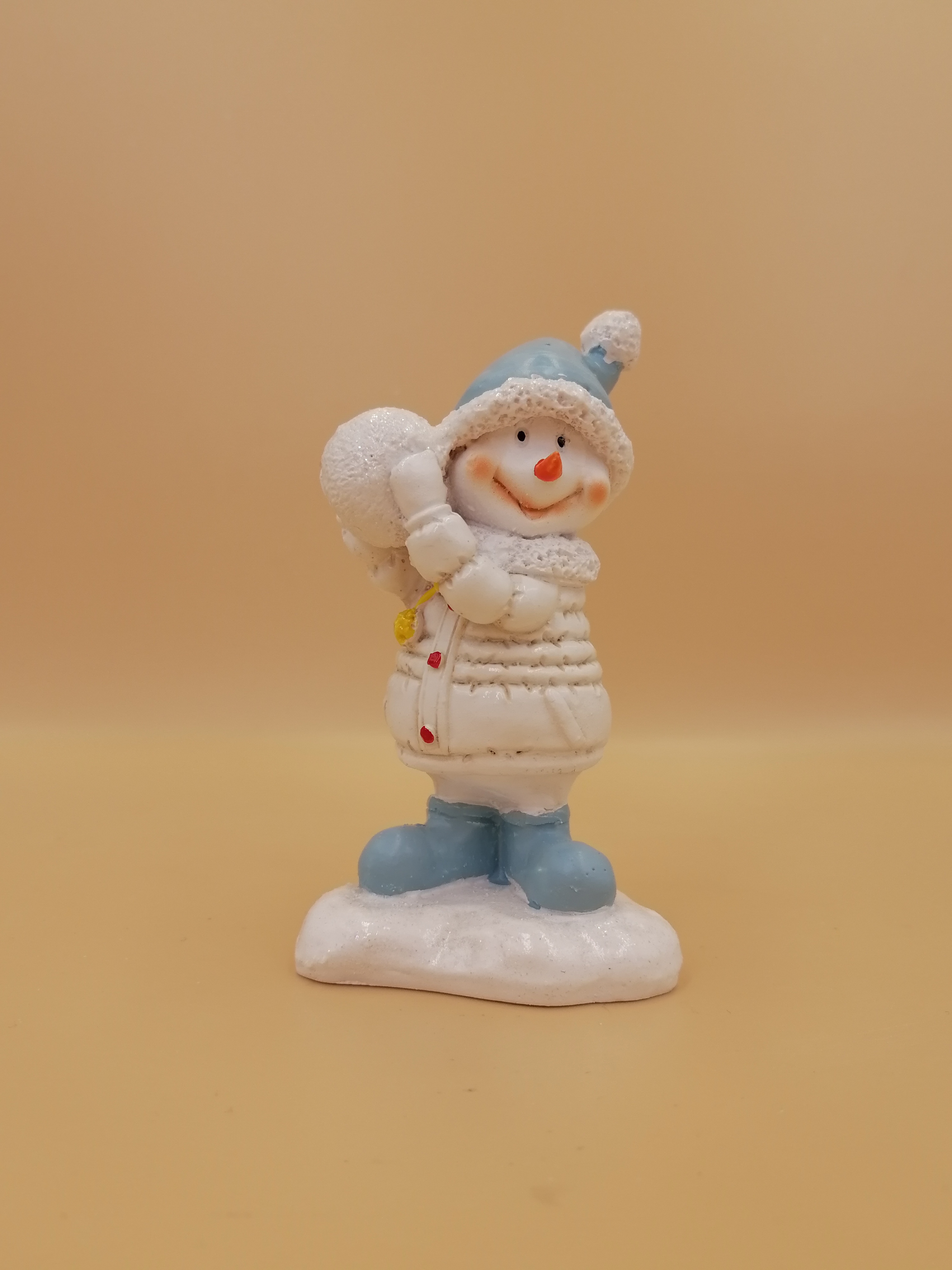 Фигура декоративная Снеговик со снежком L6.5W5H10.5
