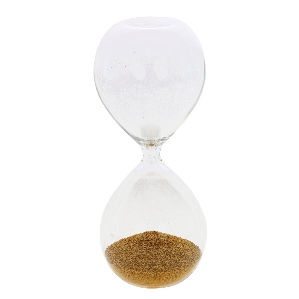 Часы песочные (1 мин 30 сек), L8 W8 H20 см