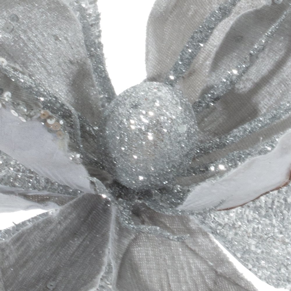 Цветок искусственный пуансеттия, L33 W33 H53 см