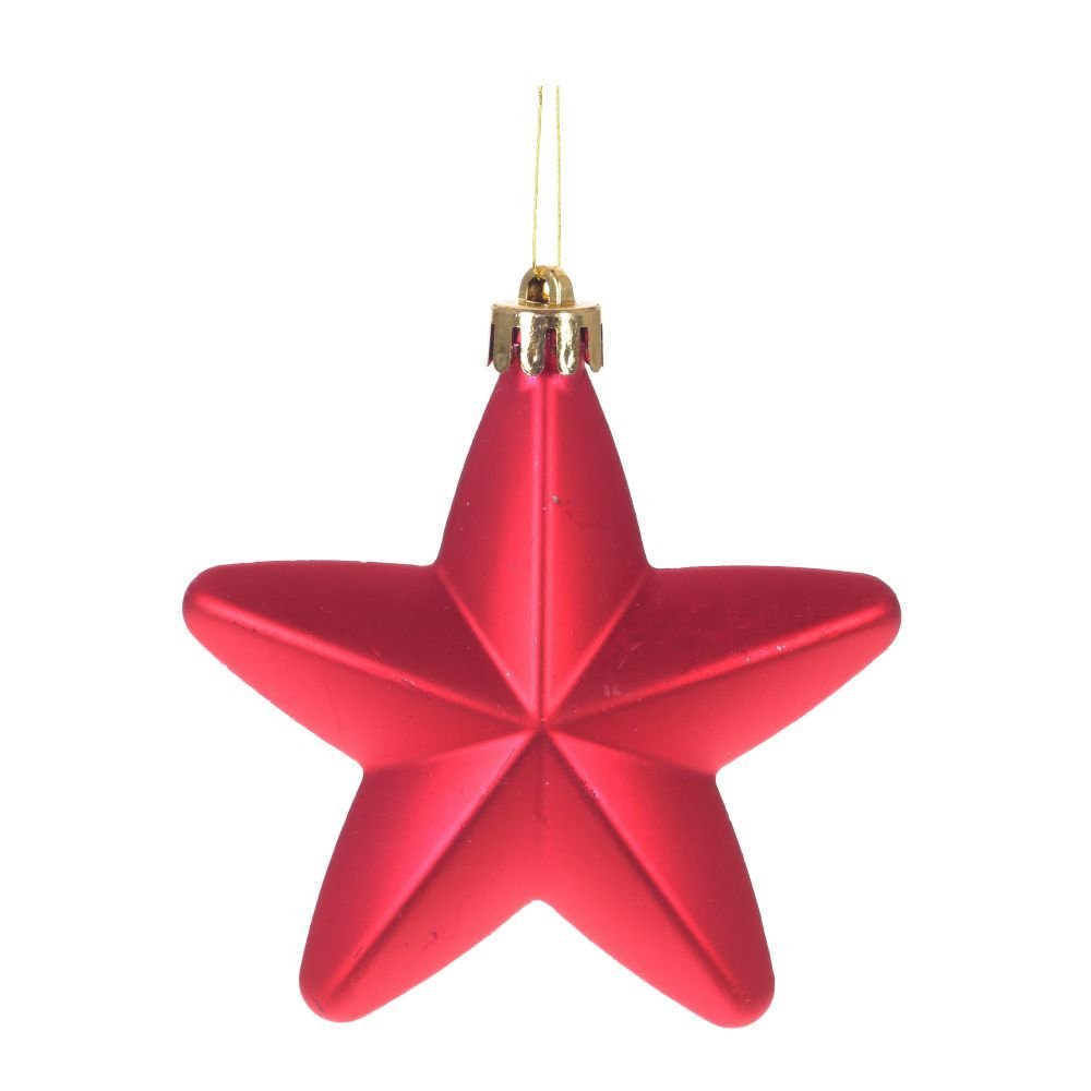 Украшение новогоднее “Звезда”, набор из 6-ти шт, L7,5 W2 H7,5 см