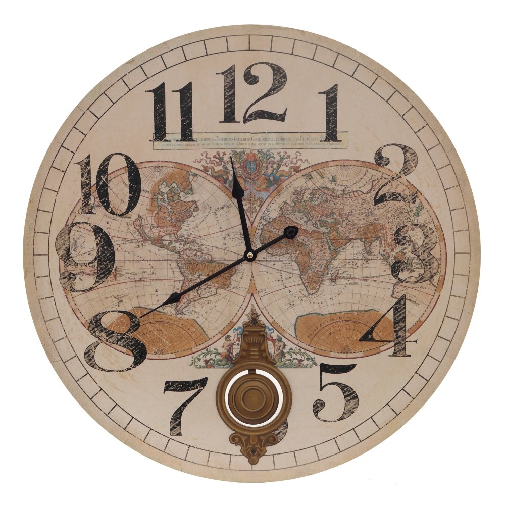 Часы настенные декоративные,  L58 W4,5 H58 см, (1xAA не прилаг.)