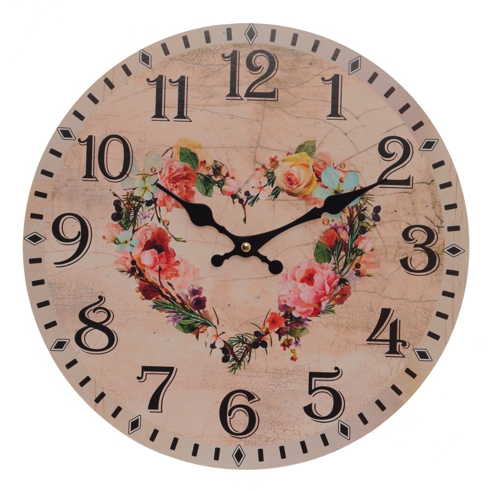 Часы настенные декоративные,  L33,5 W4,5 H33,5 см, (1xAA не прилаг.)
