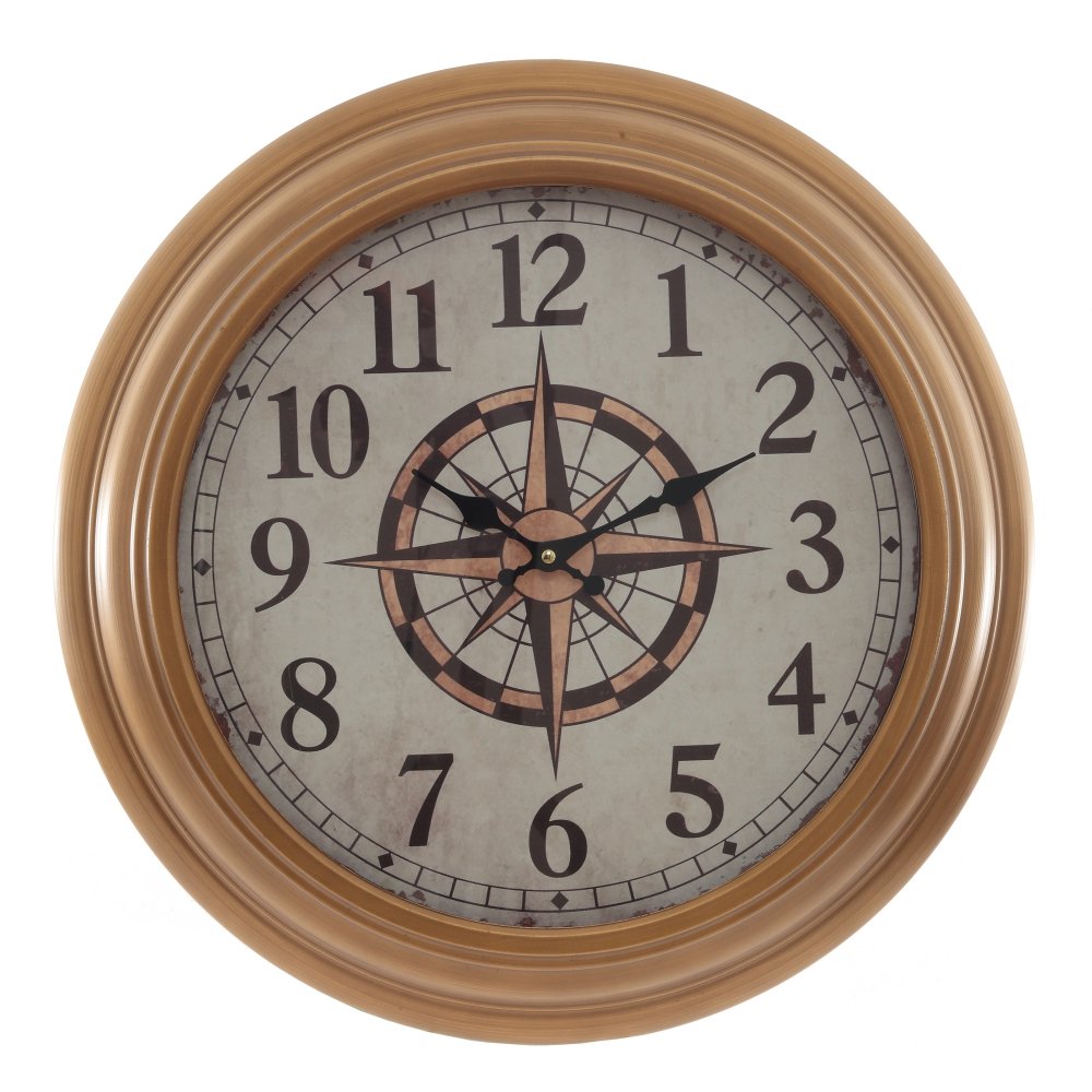 Часы настенные декоративные,  L50,5 W6 H50,5 см, (1xAA не прилаг.)