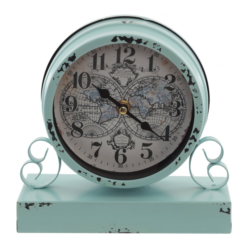 Часы настольные декоративные, L19,5 W8 H19,5 см, (1хАА не прилаг.)