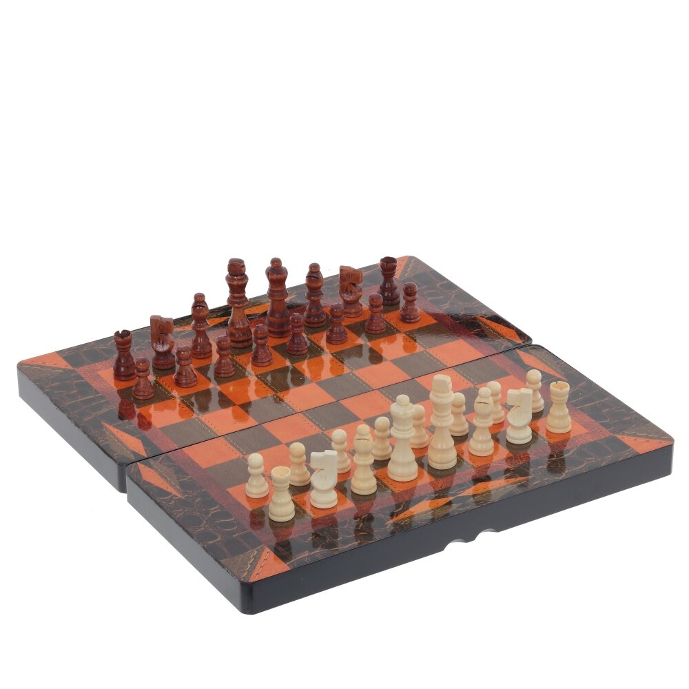 Игра настольная 3 в 1 (шахматы, шашки, нарды), L40 W20 H6 см