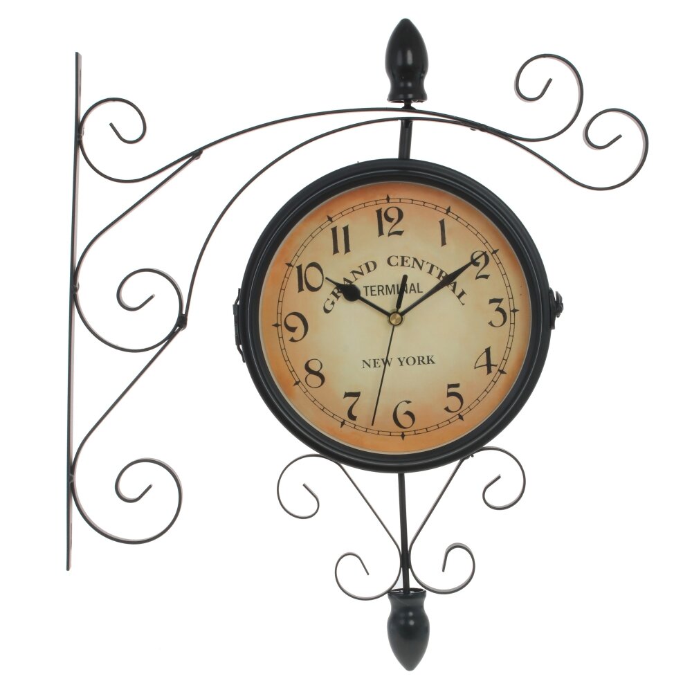 Часы настенные декоративные двусторонние, L36 W8,5 H43 см, (2xАА не прилаг.)