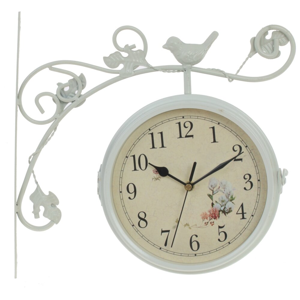 Часы настенные декоративные двусторонние, L31 W8,5 H31 см, (2xАА не прилаг.)