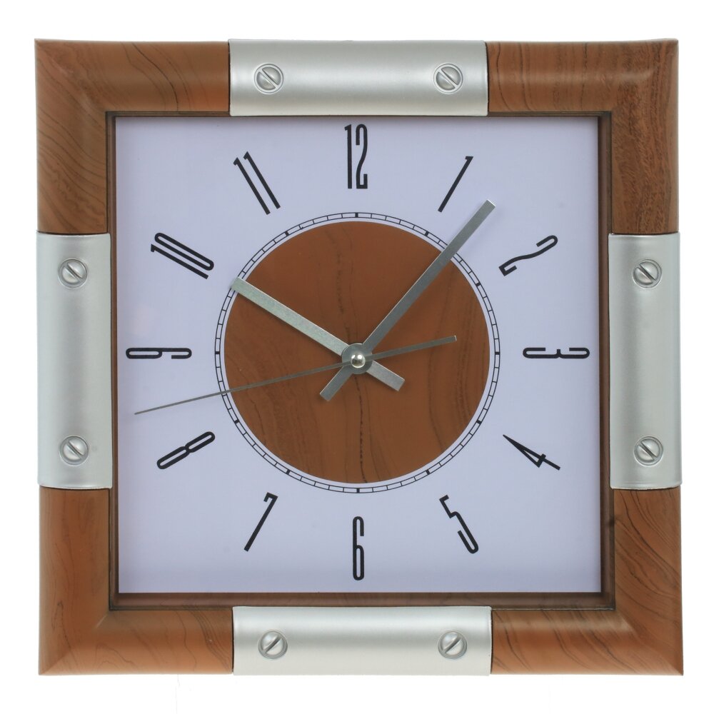 Часы настенные декоративные, L31 W4 H31 см, (1xАА не прилаг.)