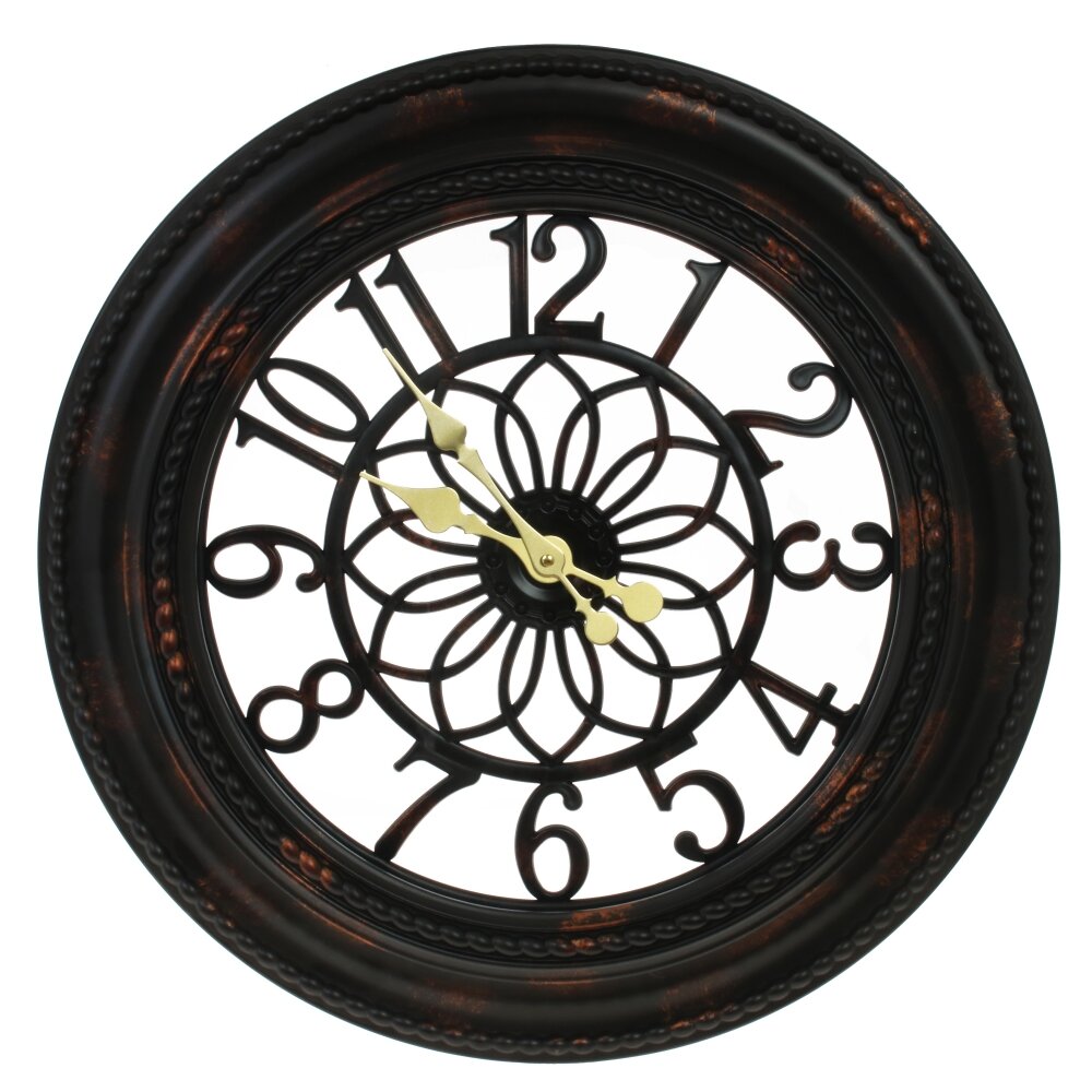 Часы настенные декоративные, L58,5 W6 H58 см, (1xАА не прилаг.)