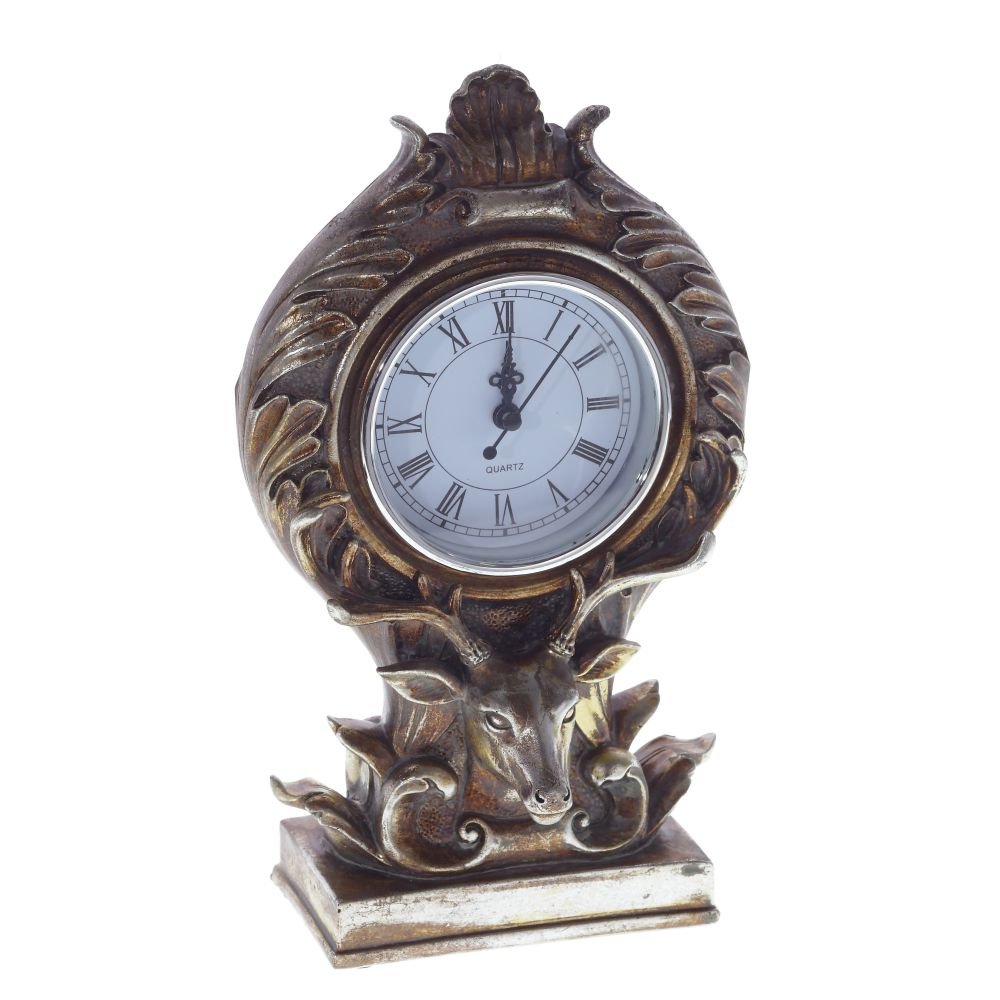 Часы настольные декоративные, L16 W10 H28,5 см, (1хАА не прилаг.)