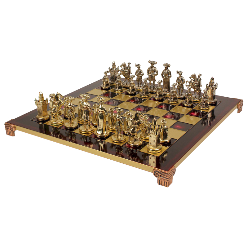 Шахматы бронзовые Рыцари Средневековья