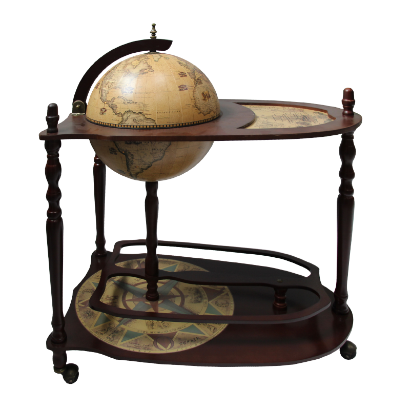 Глобус-бар напольный со столиком d 33