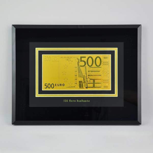 Картина с банкнотой 500 Euro