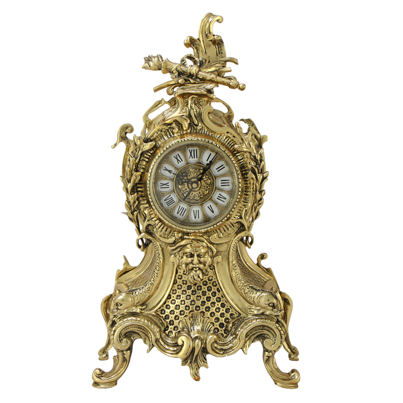 Часы Карранка каминные бронзовые золото , Bello De Bronze, Bello De Bronze
