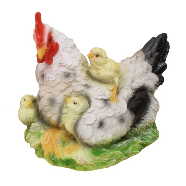 Фигура декоративная садовая Курица-наседка, размеры 30*20*23 см