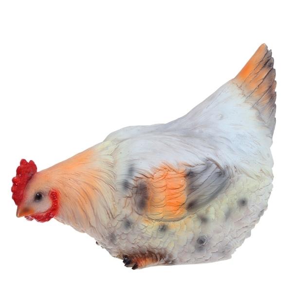 Фигура декоративная садовая Курица сидит, размеры 18*32*22 см