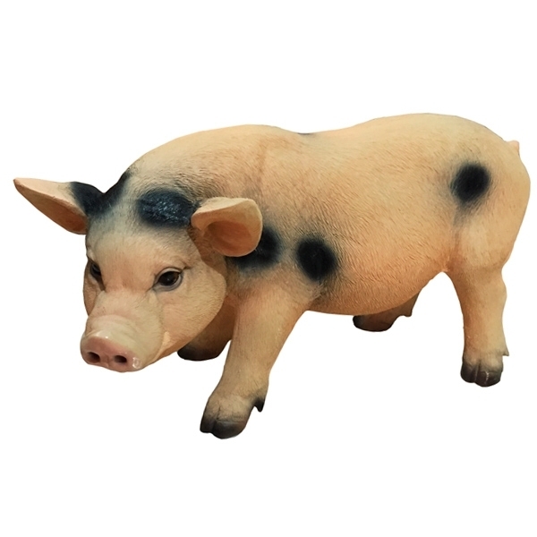 Фигура декоративная Свинья (с пятнами), размеры L 50 H23 см