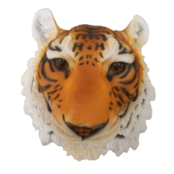 Фигура декоративная садовая Голова тигра навесная, размеры 34*35*23.5 см