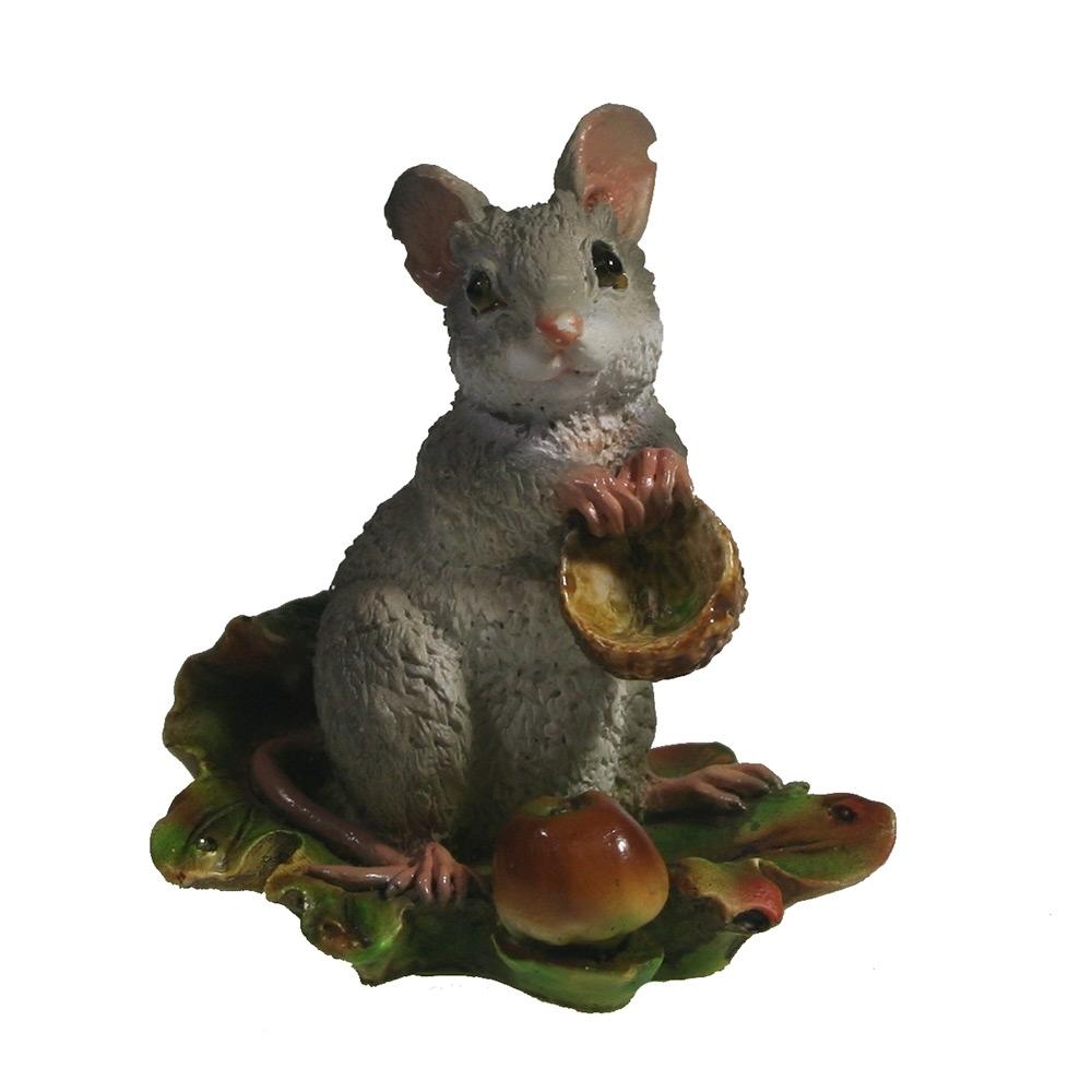 Фигурка декоративная Мышка Джуди (серый) L6 W4 H6,5 см