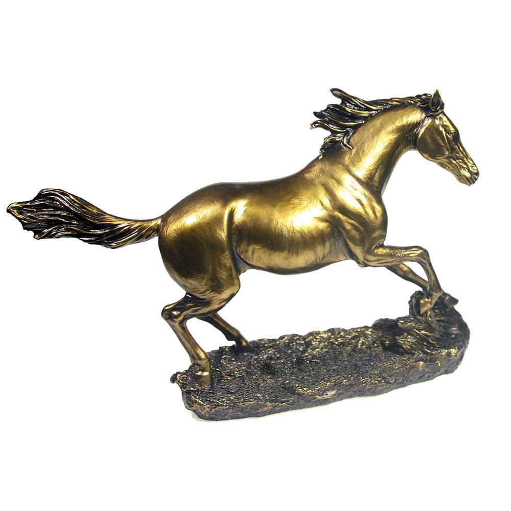 Фигура декоративная Бегущий конь (бронза) L35W9H22