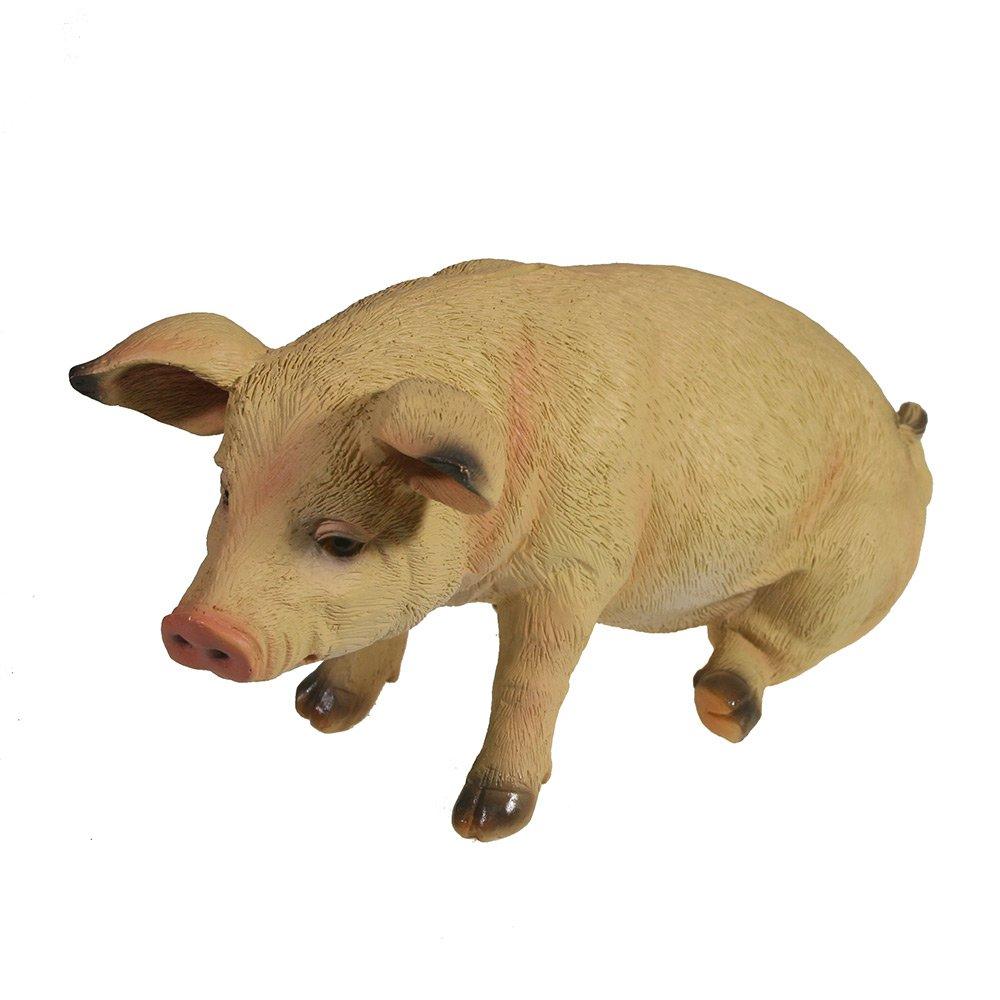 Фигура декоративная Свинка Брунгильда (светлая), 26.5*14.5*13см