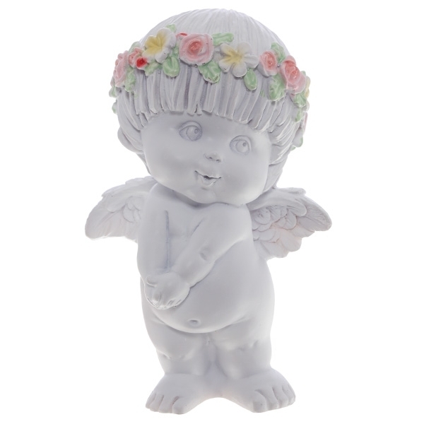 Фигура декоративная Ангел (цвет белый), 10*8*14,5 cм