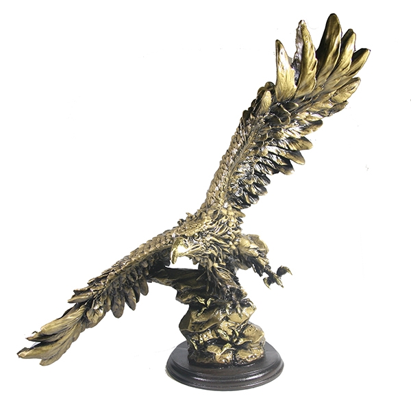 Фигура декоративная Орел (цвет золото), размеры 49*28*49см