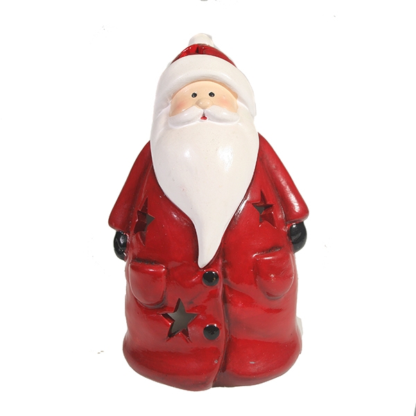 Фигурка декоративная со светодиодной подсветкой Дед Мороз, 11*9*15см