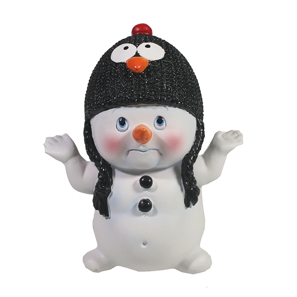 Фигура декоративная Снеговик, 8,5*10,5*11.5см