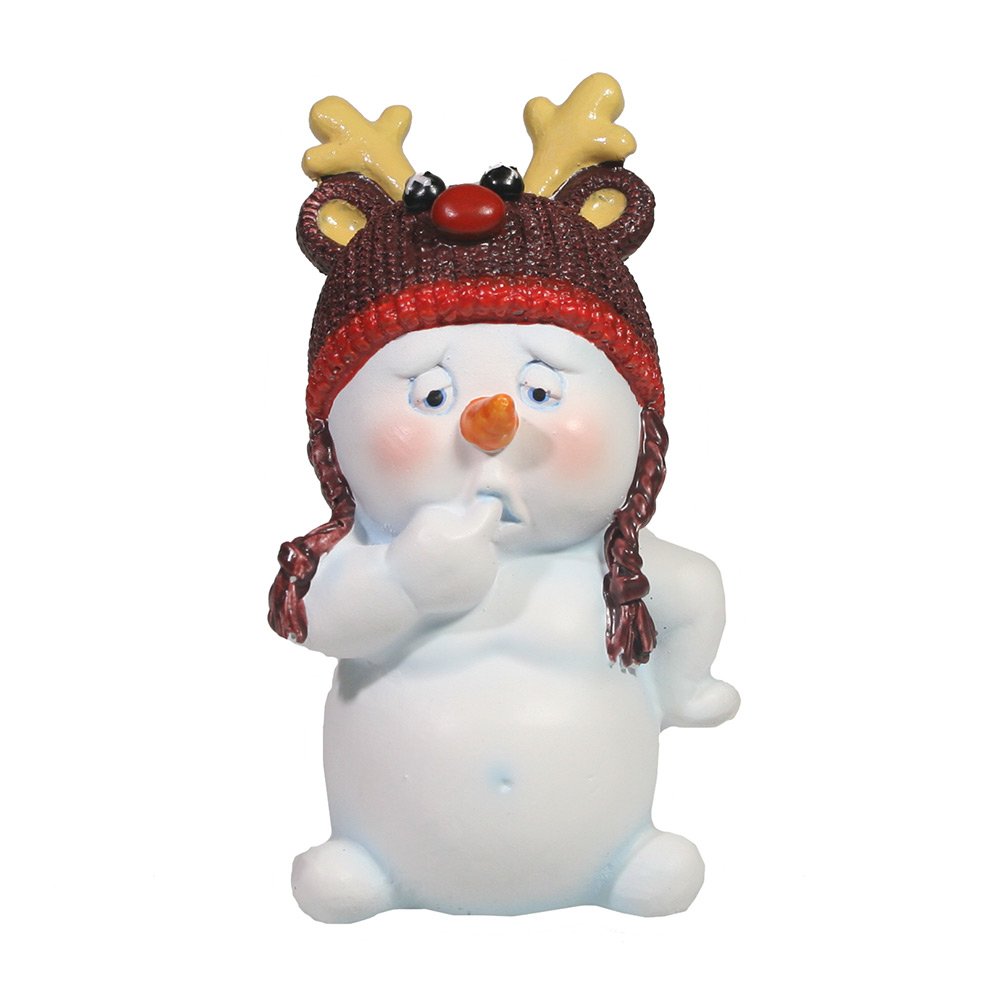 Фигура декоративная Снеговик, 8.5*7.5*11.5см
