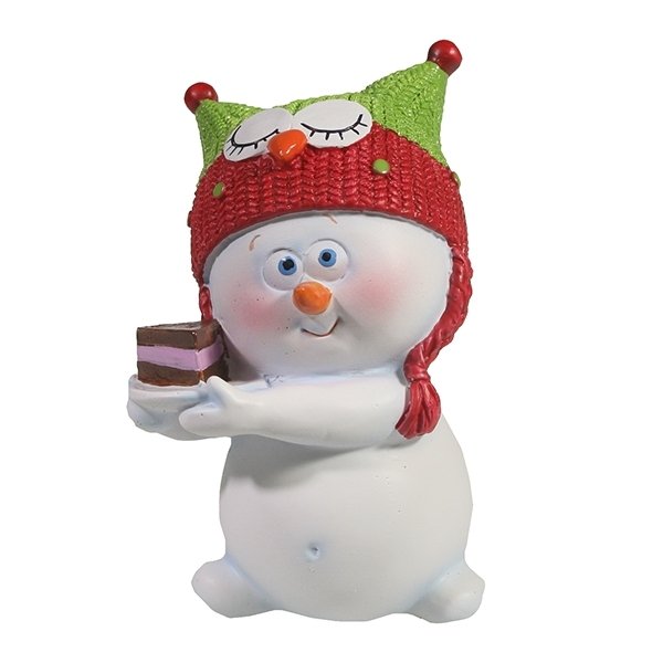 Фигура декоративная Снеговик, 8,5*7.5*11.5см