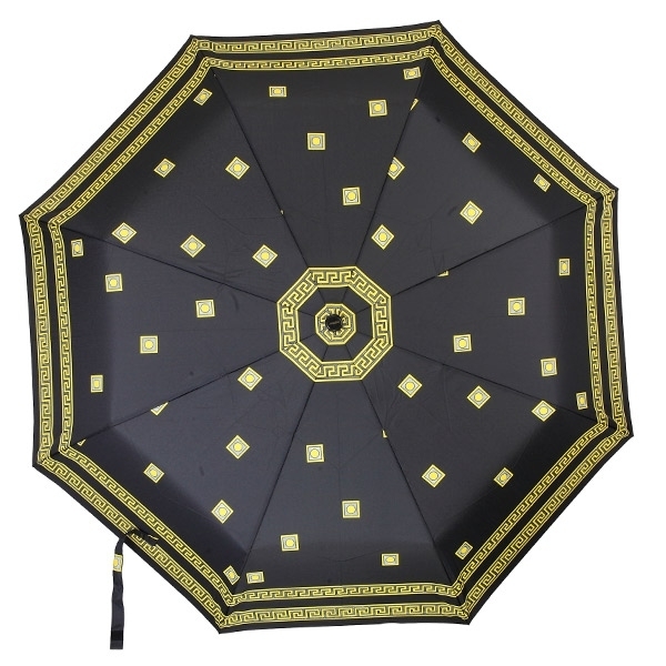Зонт 23 цв., полный автомат, Дживанши черный с золотом
