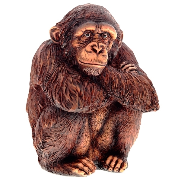 Копилка Шимпанзе, L10 W11 H14 см (коричневый)