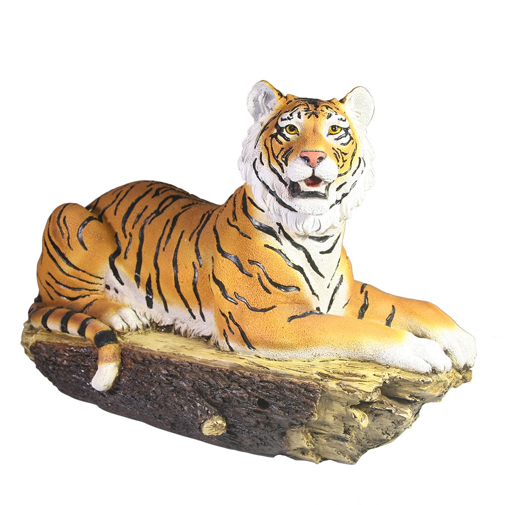 Фигура декоративная Тигр на бревне L40W18H27.5