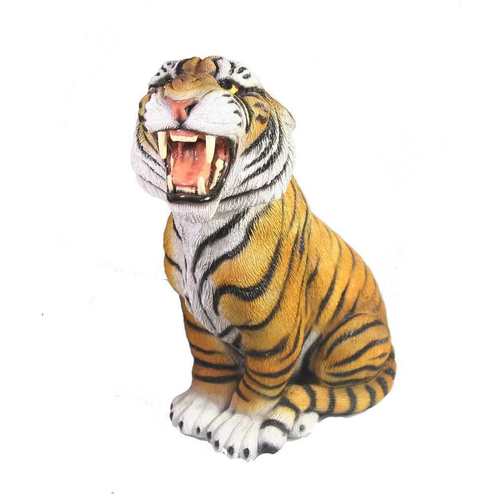 Фигура декоративная Тигр Амур (рыжий) H 29см