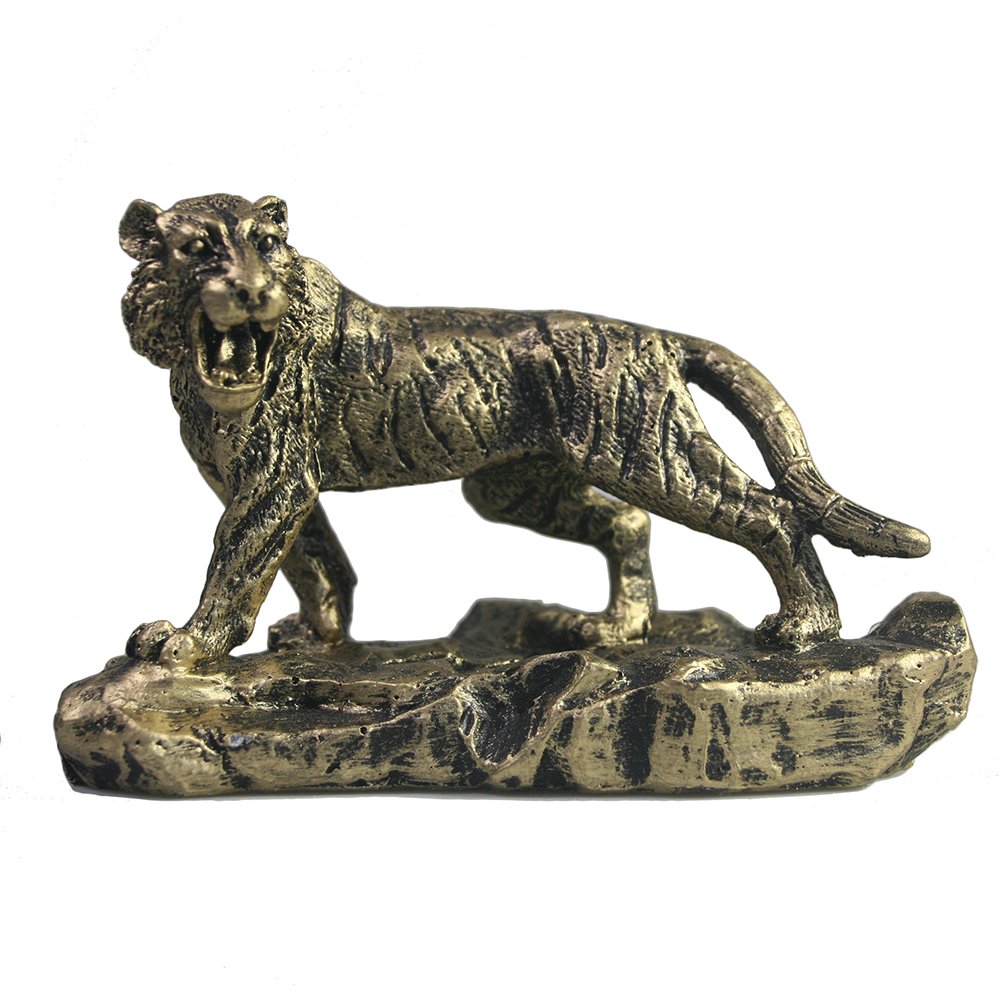 Фигура декоративная Тигр на скале (бронза)