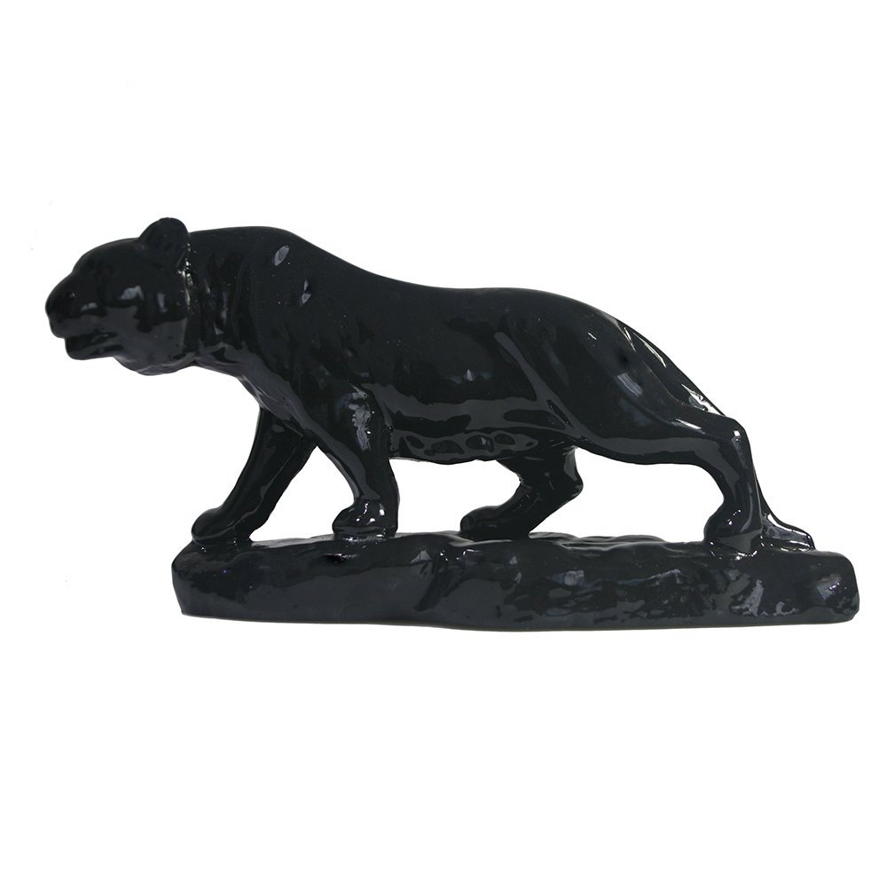Фигура декоративная Тигр (черный глянец)