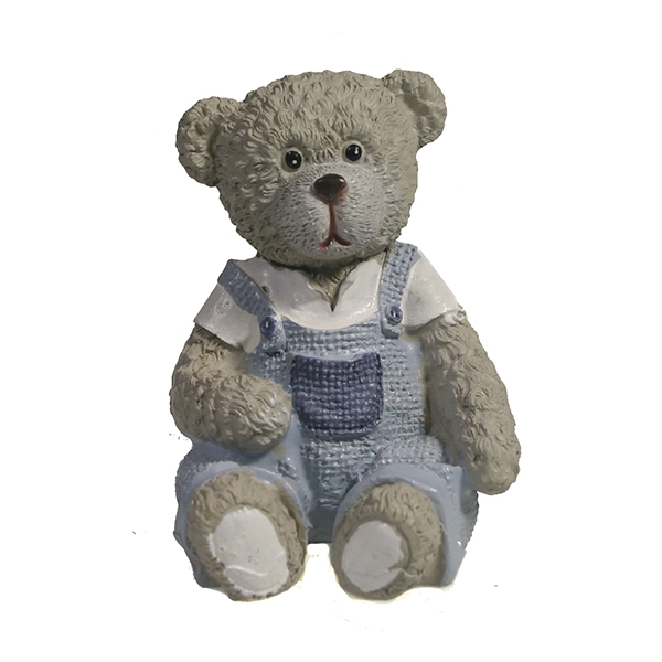 Фигура декоративная Медведь в комбинезоне вид №1 (синий)L5W5H6