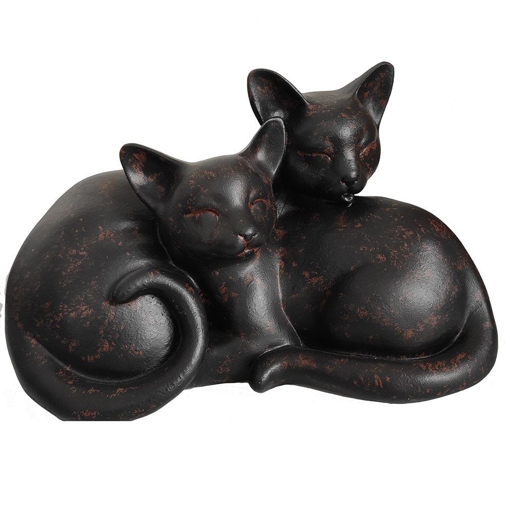 Фигура декоративная Пара кошек (черный) L26 H17 W16