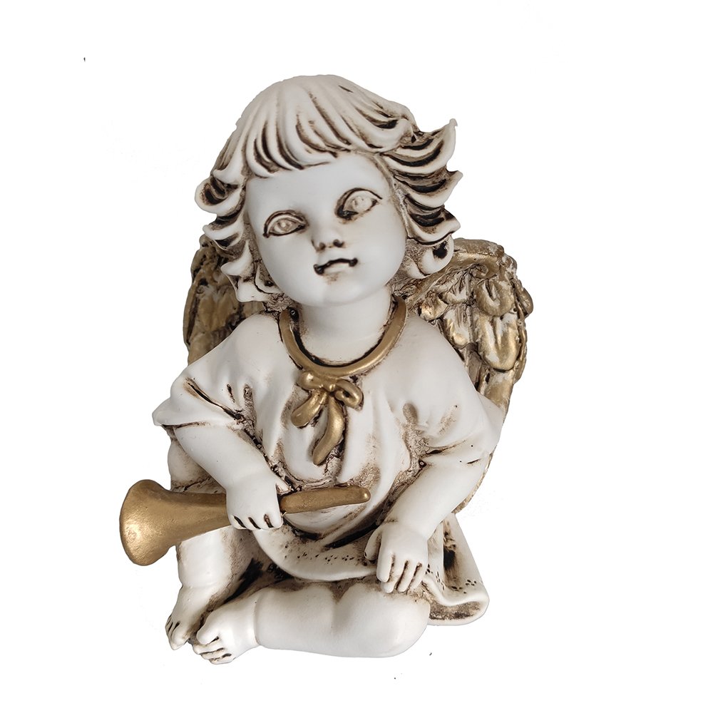 Фигура декоративная Ангел с трубой