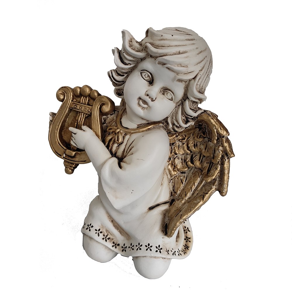 Фигура декоративная Ангел с лирой