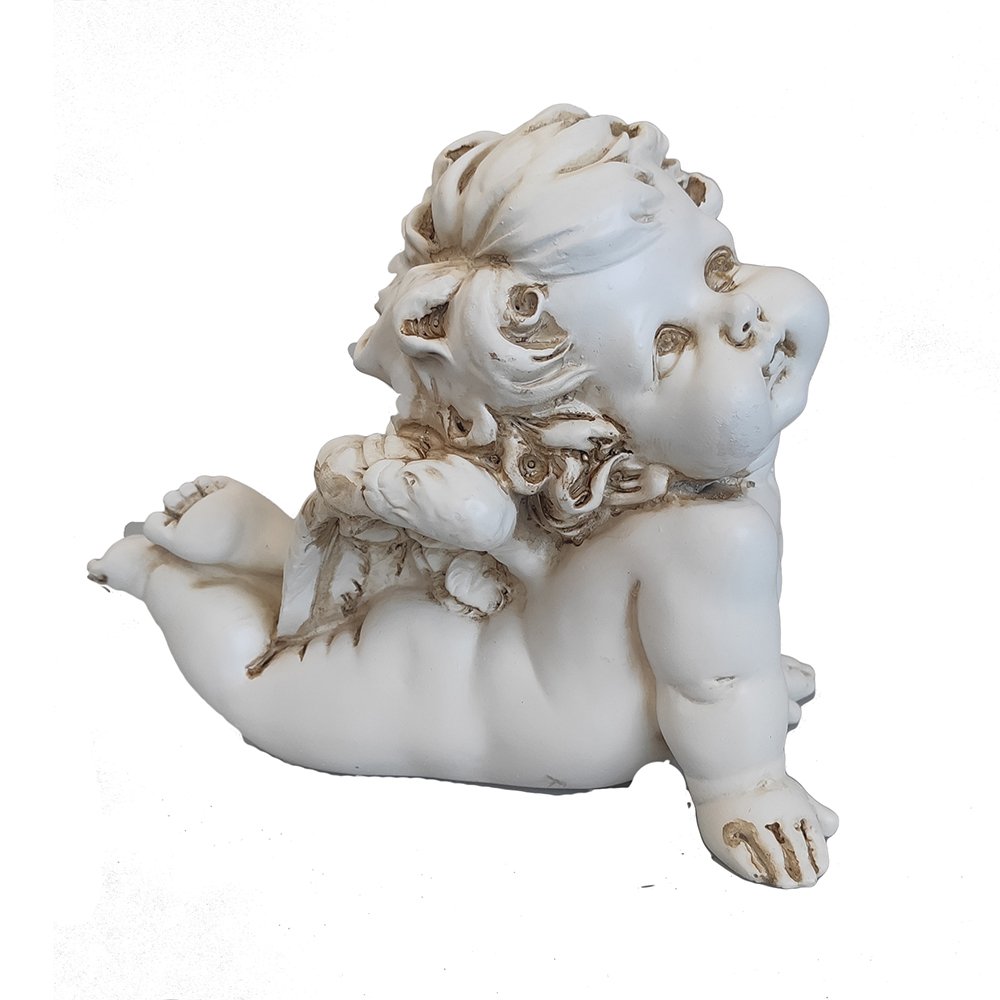 Фигура декоративная Мечтательный ангел (антик) L17W9,5H15