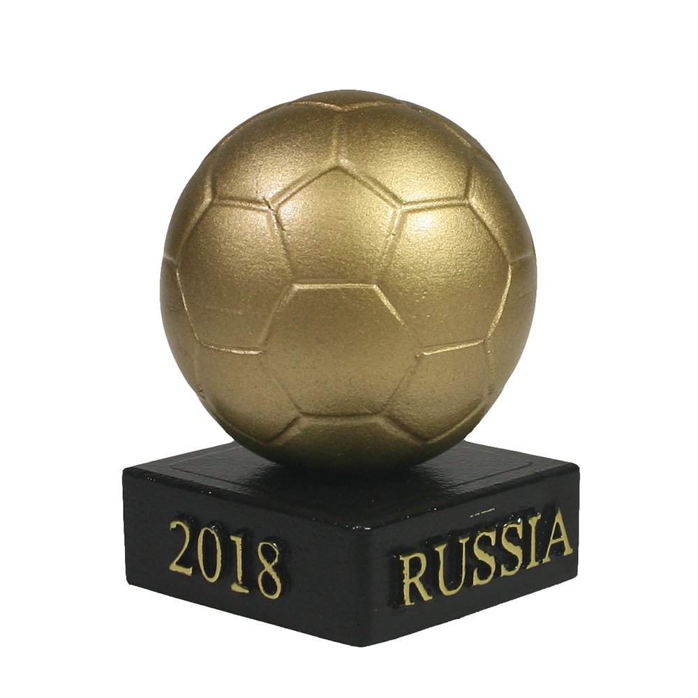 Изделие декоративное Мяч на подставке (золото), 5*5*8.5см