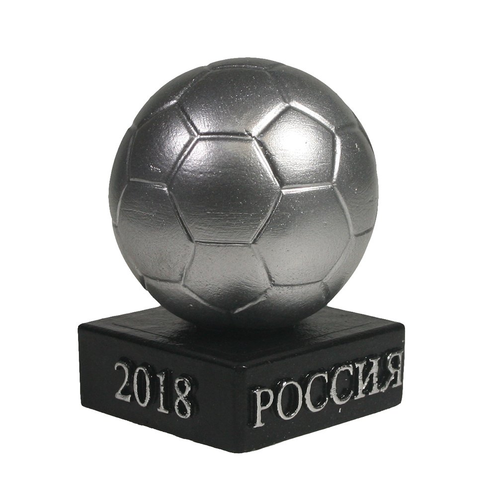 Изделие декоративное Мяч на подставке (серебро), 5*5*8.5см
