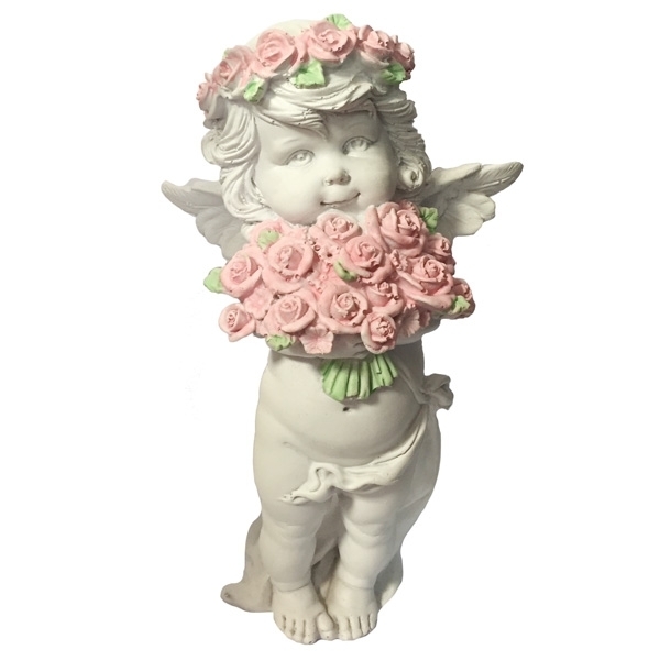 Фигурка Ангел с розами, 12,5*9Н22см