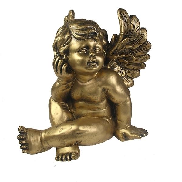 Фигура декоративная Ангел (цвет бронза), 28*26*27см