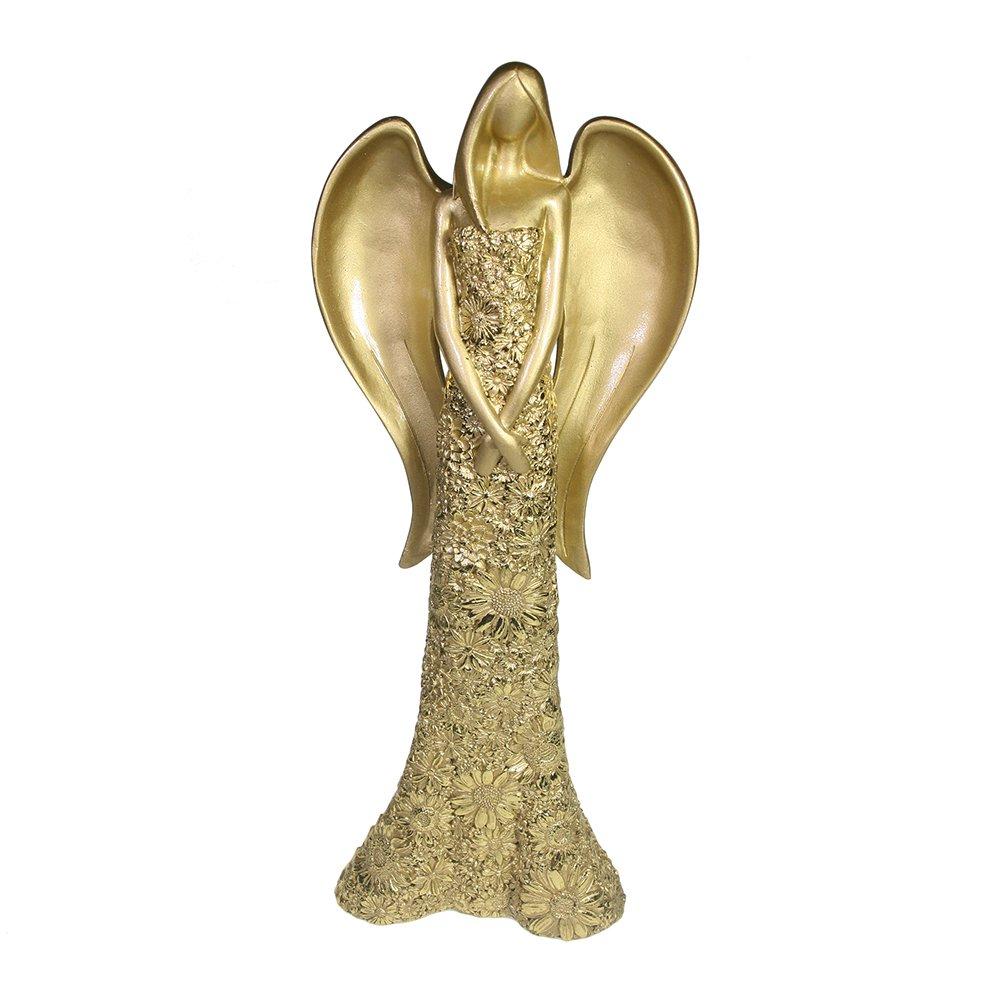 Фигура декоративная Ангел (светлое золото) 13*6*33 см