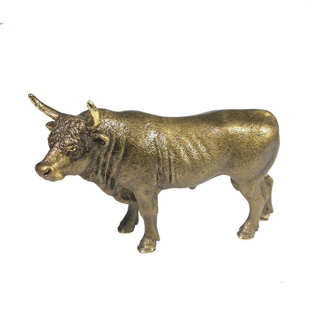 Фигура декоративная Бык (золото) 13*4.5*8.5 см
