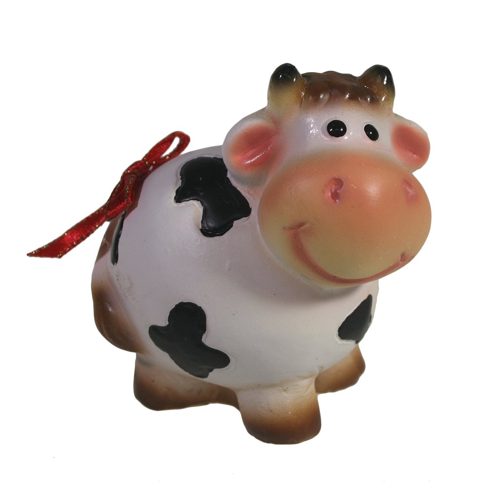 Фигура декоративная Корова Сонька (пятнистая) 7*5*7см