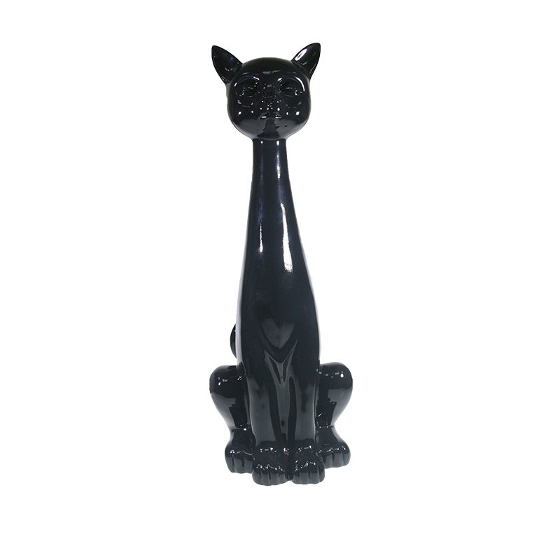 Фигура декоративная Кошка (черный глянец), 19 *19*53 см